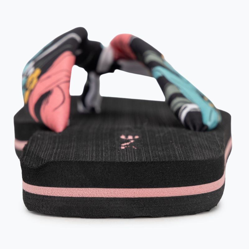 O'Neill Ditsy Sun black/blue bluemchen children's flip flops 6