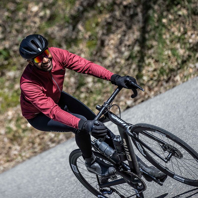 Men's cycling jacket Rogelli Essential Winter bordeaux 5