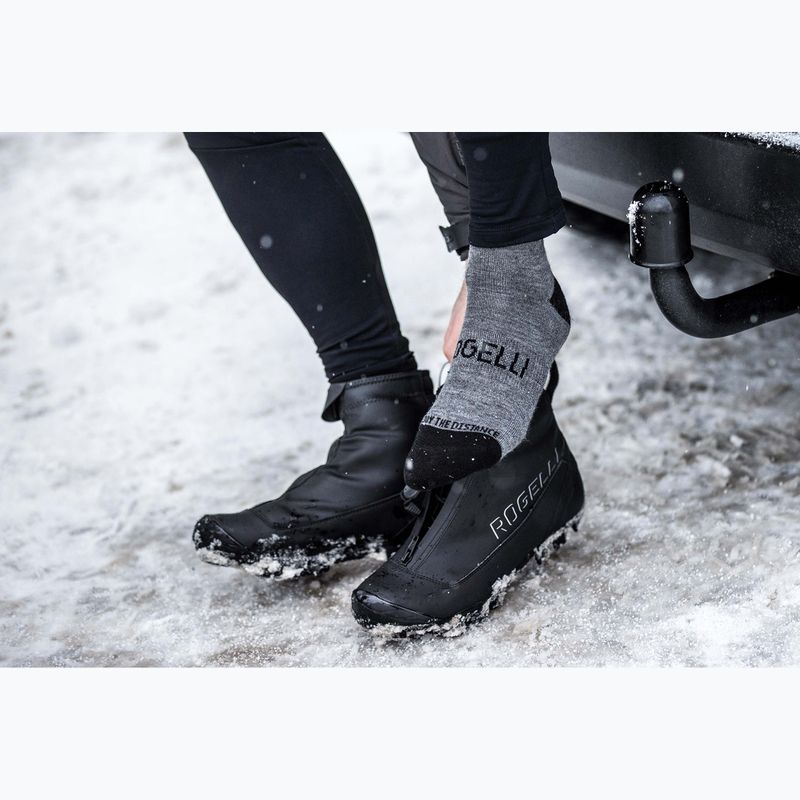 Rogelli Wool Wintersocks cycling socks 2 pairs black/grey 4