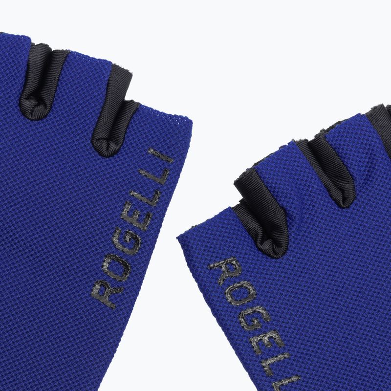 Rogelli Core blue men's cycling gloves 4