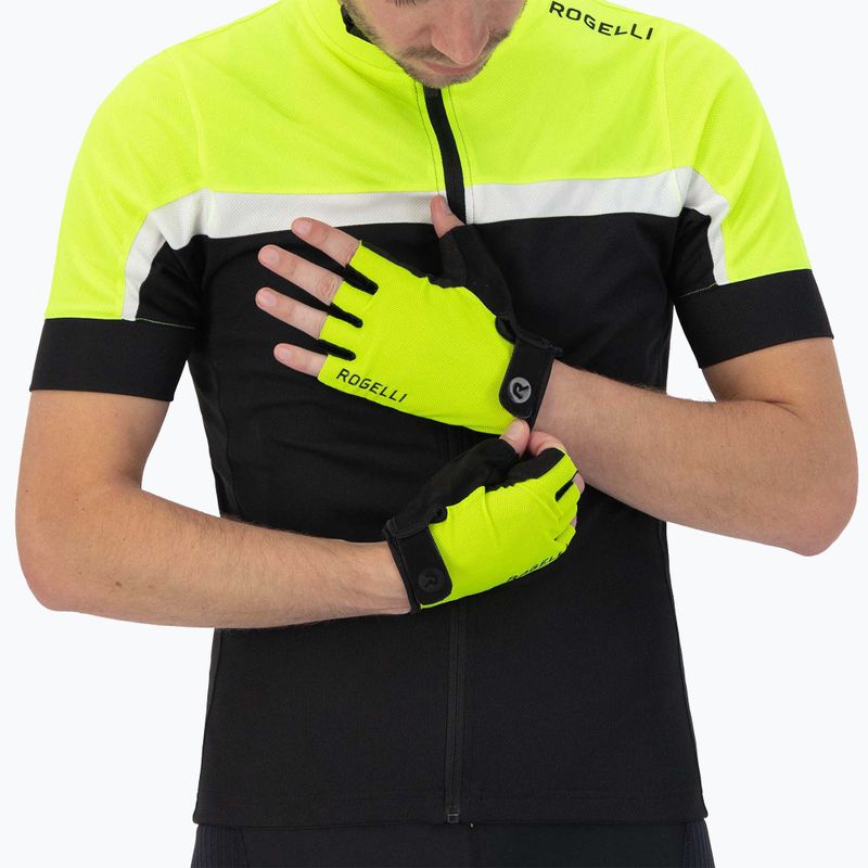 Rogelli Core fluor men's cycling gloves 2
