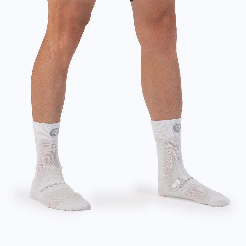 Rogelli Core white cycling socks 2