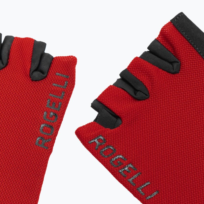 Men's cycling gloves Rogelli Core red 4