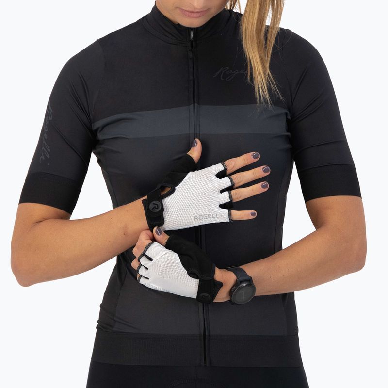 Women's cycling gloves Rogelli Core W white 2