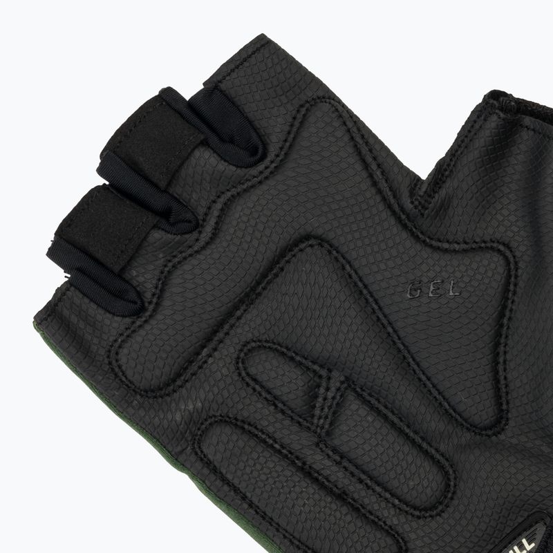 Rogelli Essential black/green men's cycling gloves 6