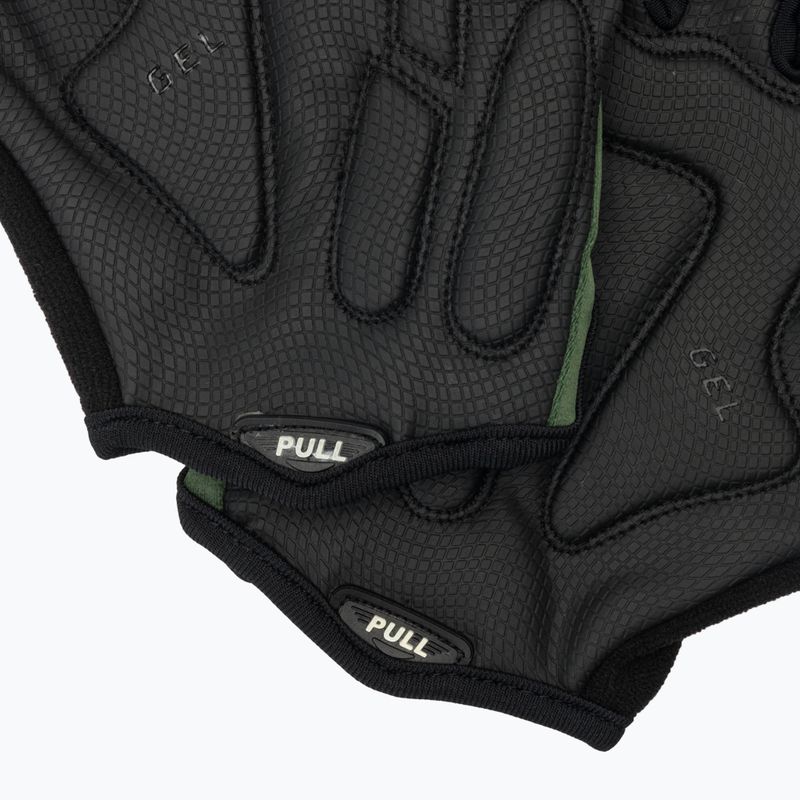 Rogelli Essential black/green men's cycling gloves 7