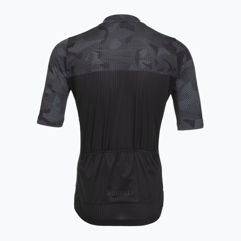 Men's cycling jersey Rogelli Camo Jersey black/grey 2