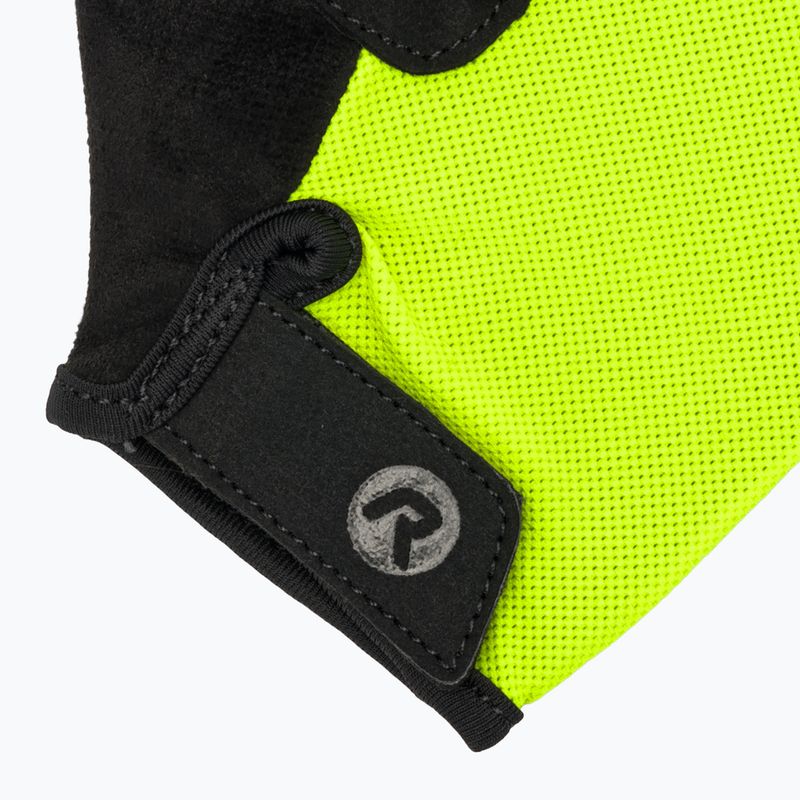 Rogelli Core Jr children's cycling gloves fluor yellow 4