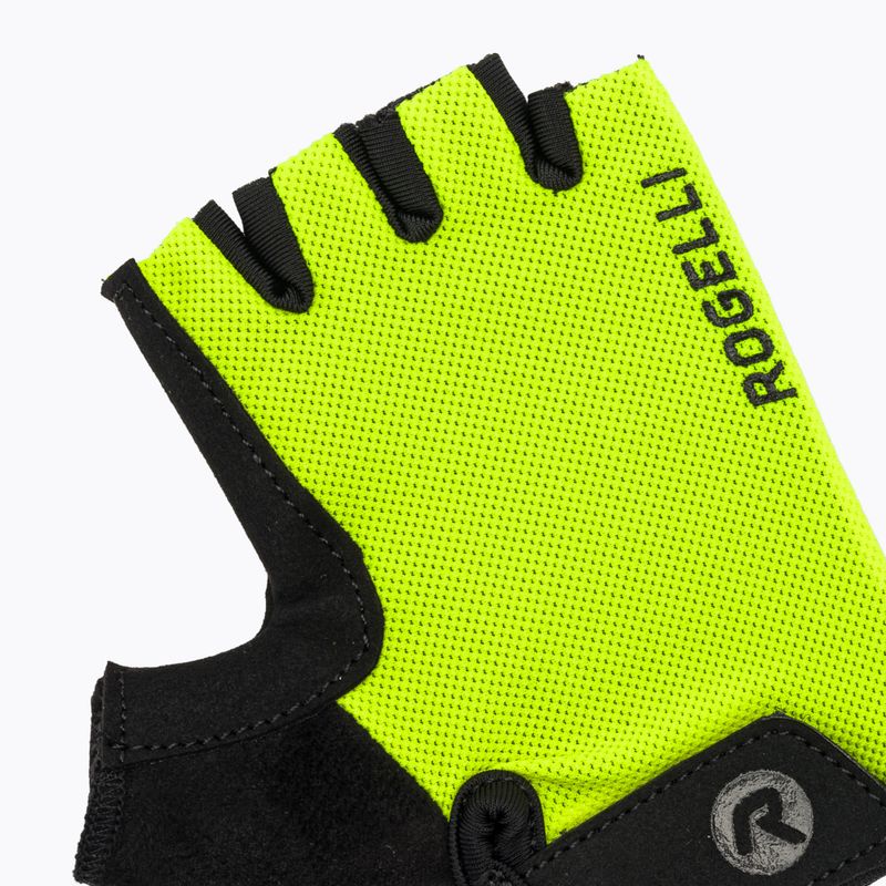 Rogelli Core Jr children's cycling gloves fluor yellow 5