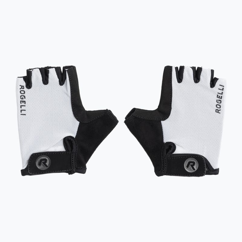 Rogelli Core Jr children's cycling gloves white 2