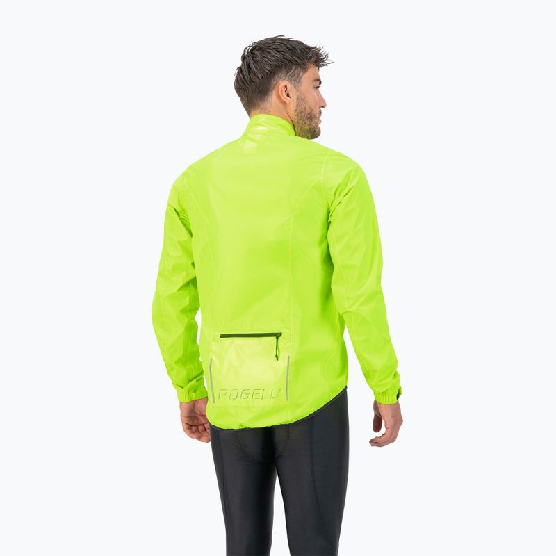 Men's cycling jacket Rogelli Core yellow 2