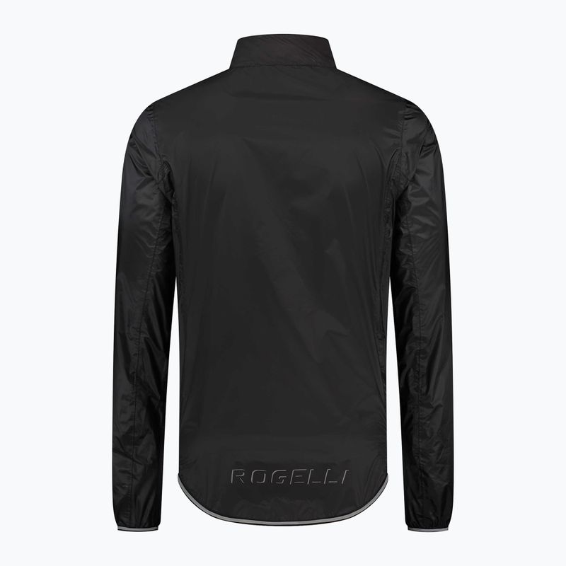 Men's cycling jacket Rogelli Essential Rain black 4
