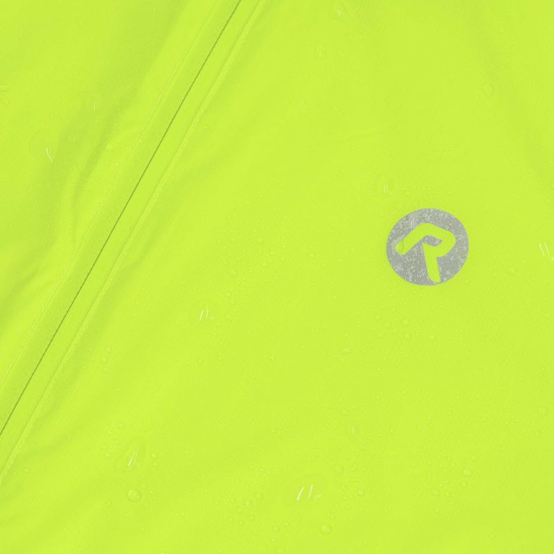 Men's cycling jacket Rogelli Essential Rain fluor yellow 6