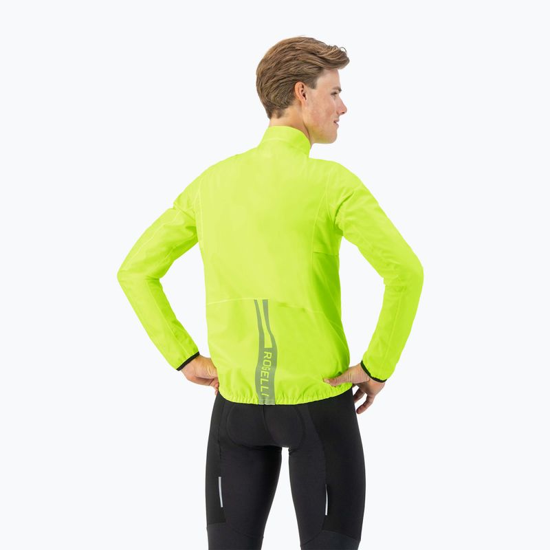 Men's cycling jacket Rogelli Distance yellow 2