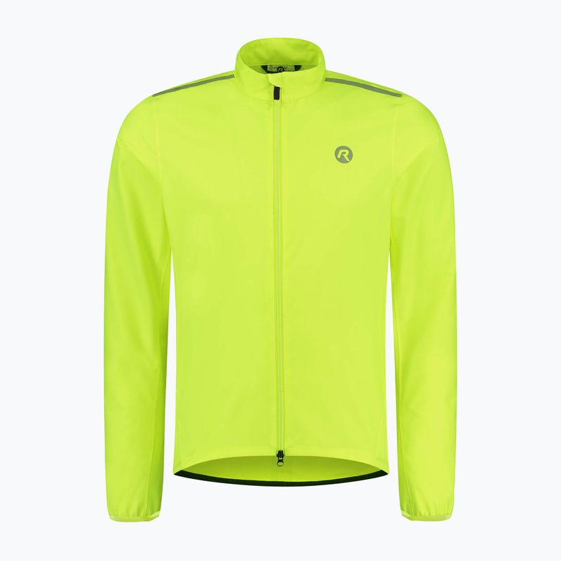 Men's cycling jacket Rogelli Distance yellow 3