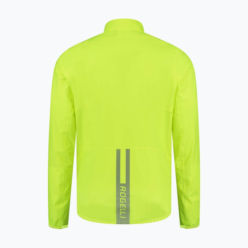 Men's cycling jacket Rogelli Distance yellow 4