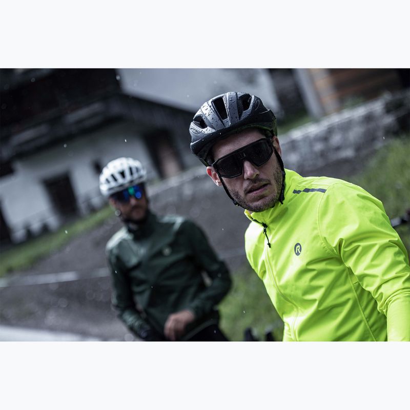 Men's cycling jacket Rogelli Distance yellow 5