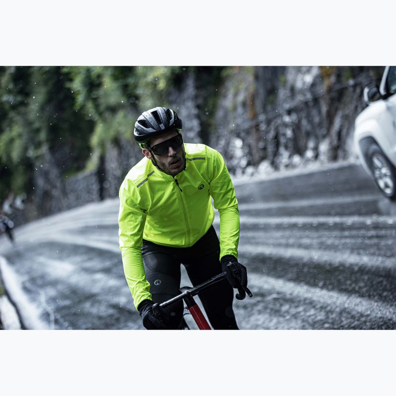 Men's cycling jacket Rogelli Distance yellow 7