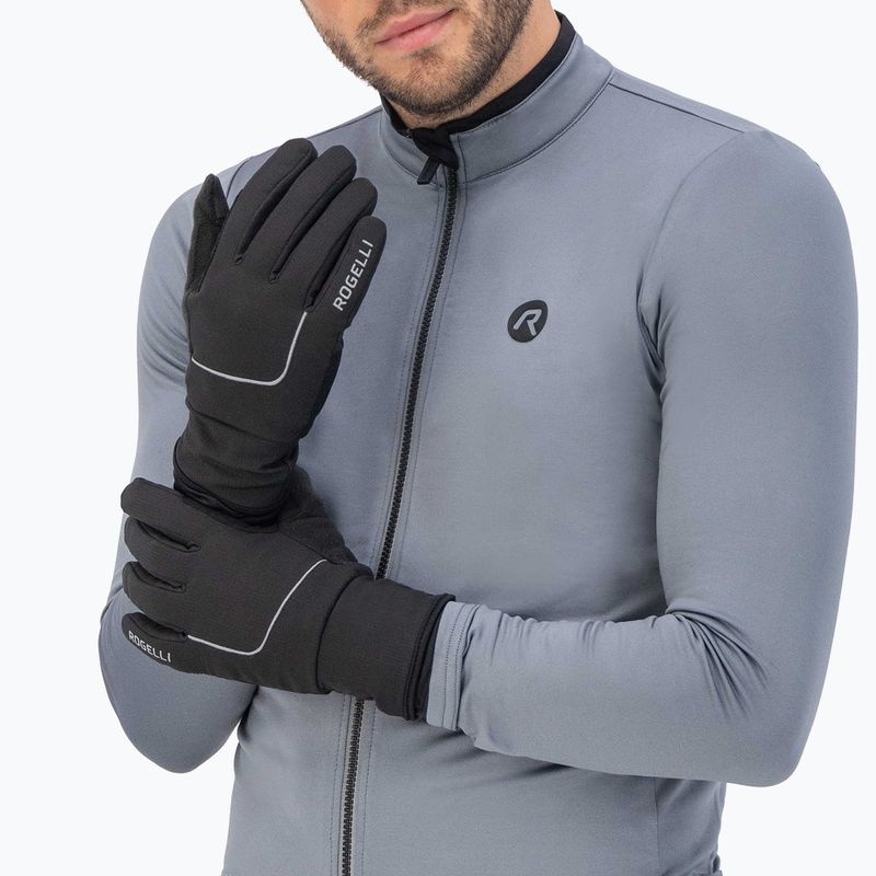 Men's cycling gloves Rogelli Essential Winter Waterproop black 2