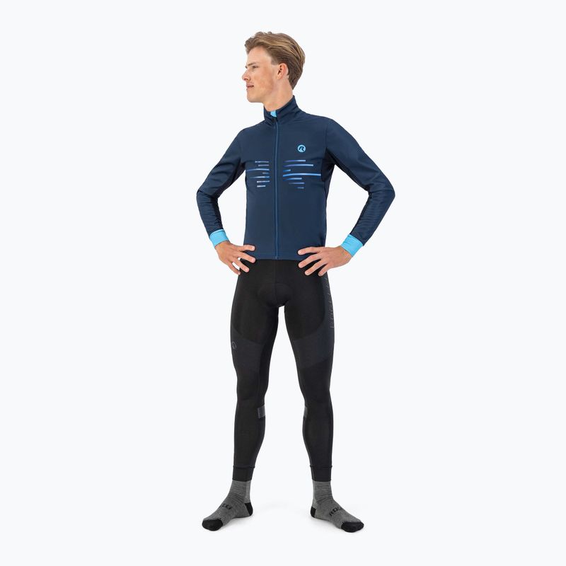 Men's cycling jacket Rogelli Radius Winter Jacket blue 2