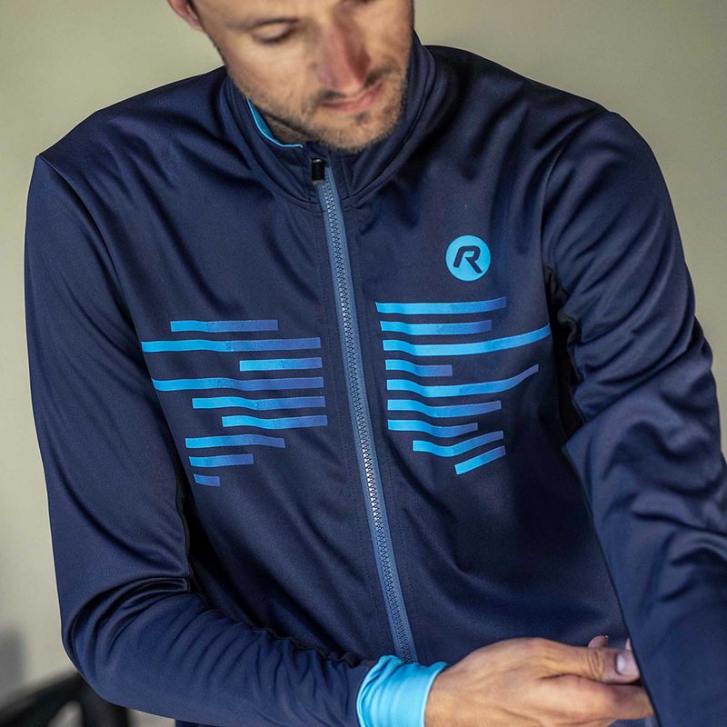 Men's cycling jacket Rogelli Radius Winter Jacket blue 11