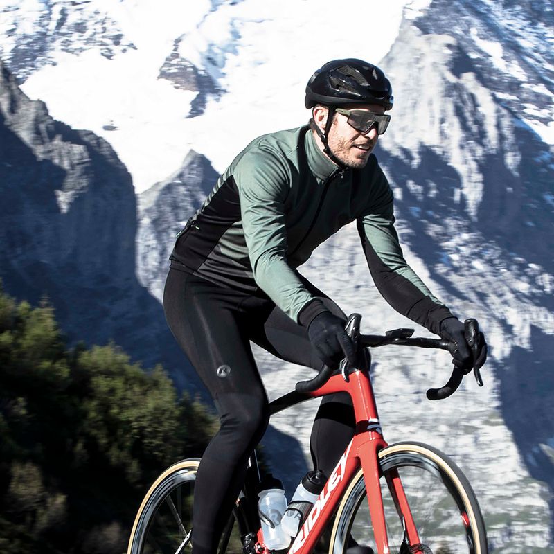 Men's cycling jacket Rogelli Tarax Winter Jacket army green 7