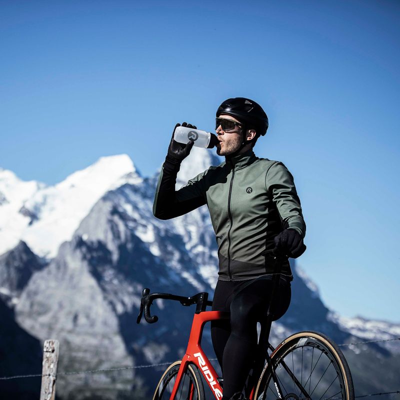 Men's cycling jacket Rogelli Tarax Winter Jacket army green 9