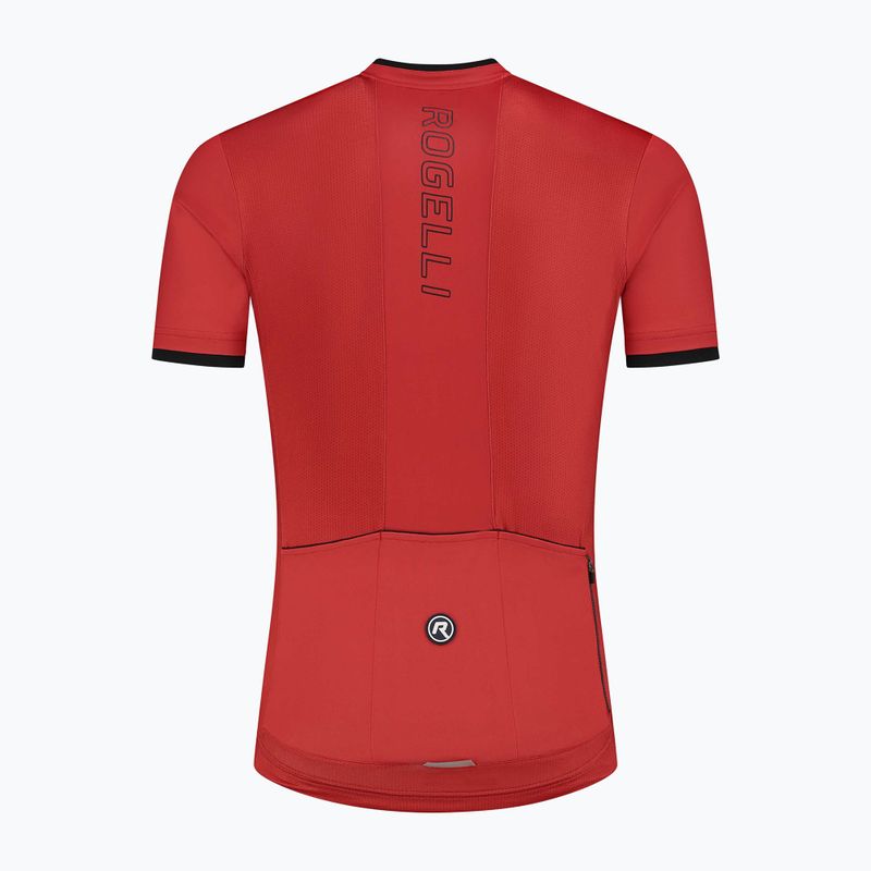 Men's cycling jersey Rogelli Essential red 5