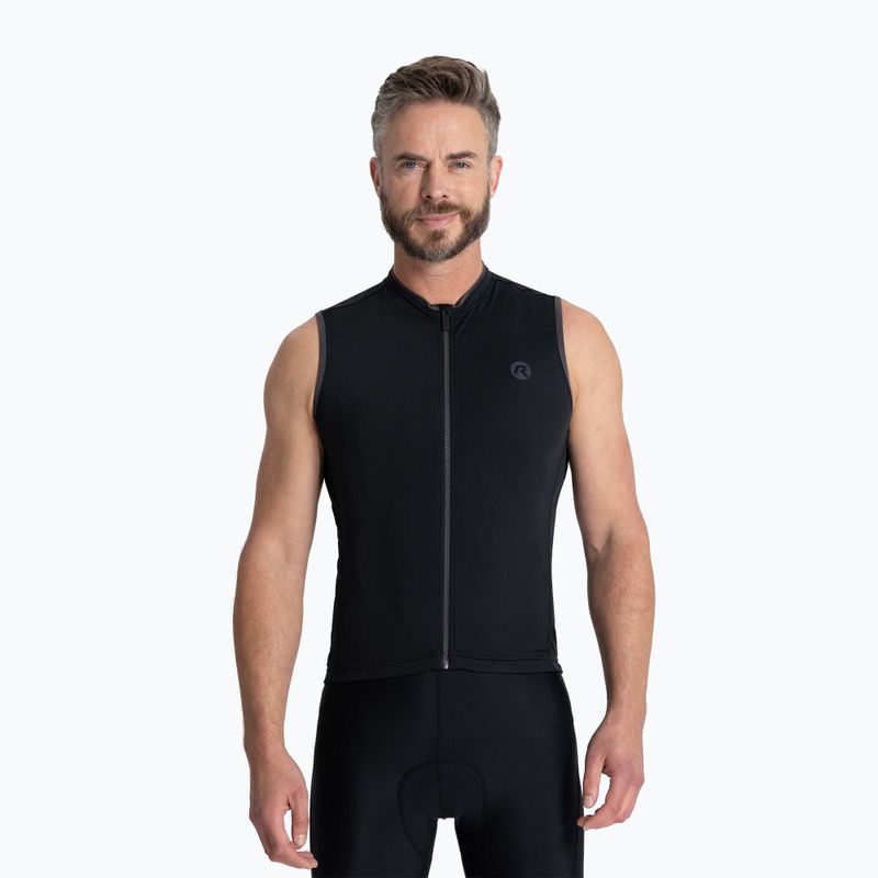 Rogelli Essential black men's cycling tank top