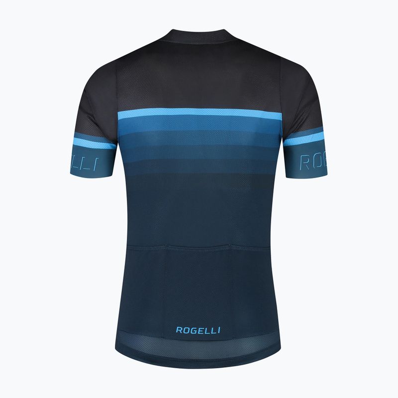 Men's cycling jersey Rogelli Hero II black/blue 5