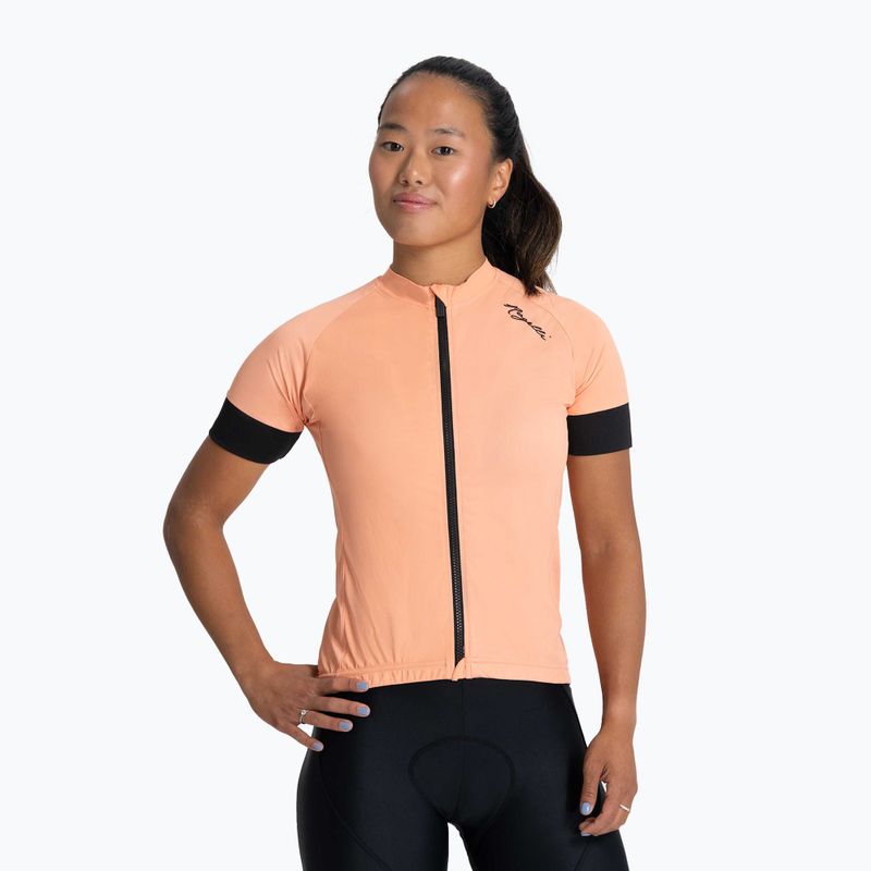 Women's cycling jersey Rogelli Modesta coral/black