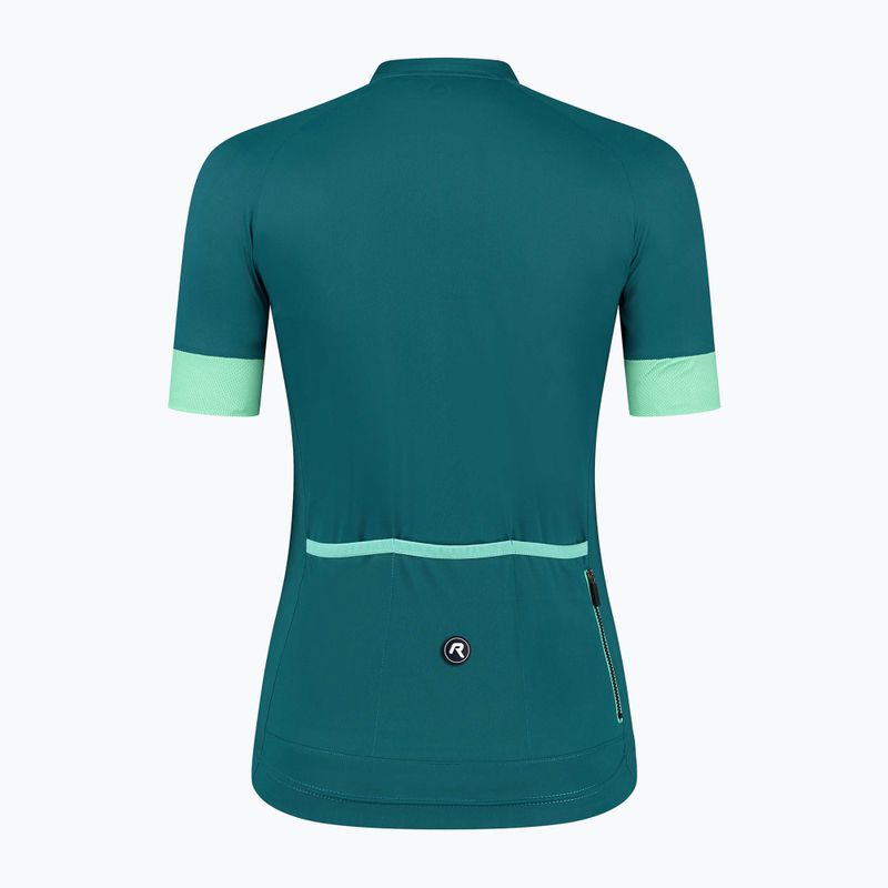 Women's cycling jersey Rogelli Modesta green/turquoise 4