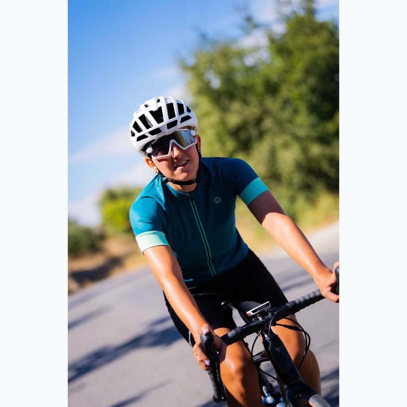 Women's cycling jersey Rogelli Modesta green/turquoise 7