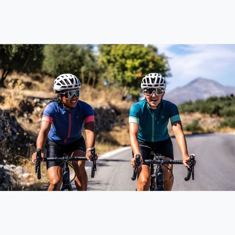 Women's cycling jersey Rogelli Modesta green/turquoise 8