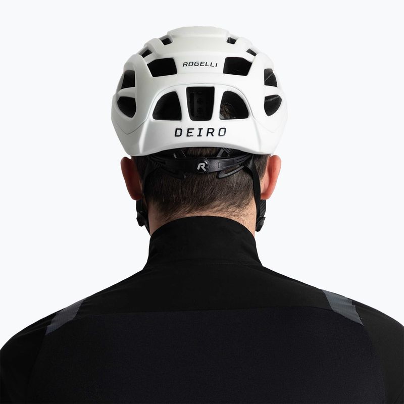 Rogelli Deiro white bicycle helmet 10