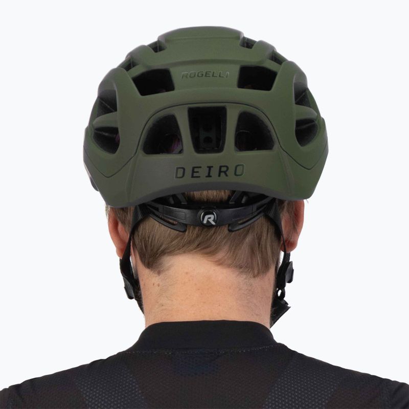 Rogelli Deiro green bicycle helmet 10