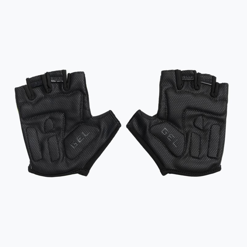 Rogelli Hero II men's cycling gloves black/fluor/grey 3