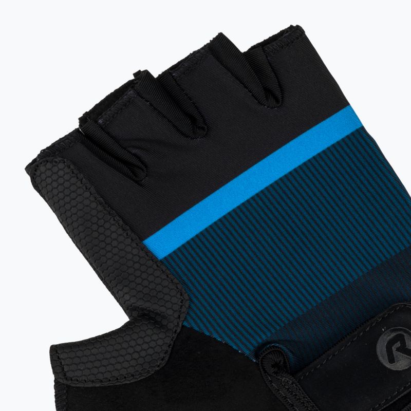 Rogelli Hero II men's cycling gloves black/blue 4
