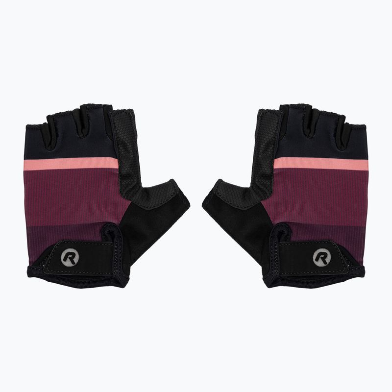 Women's cycling gloves Rogelli Impress II burgundy/coral/black 4