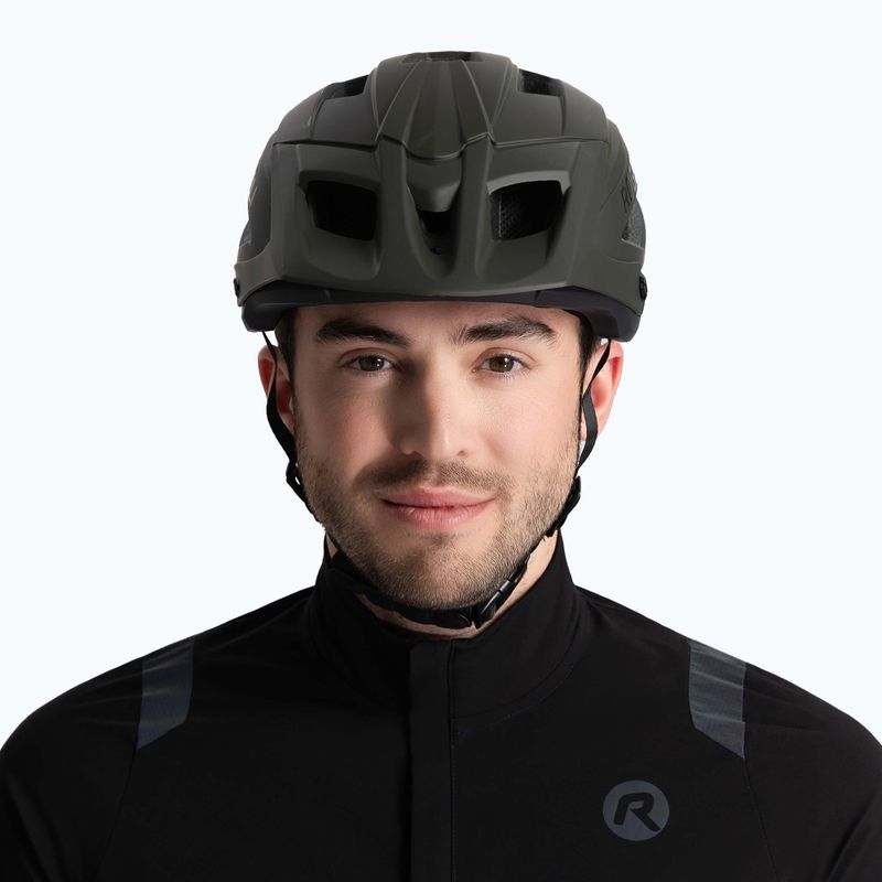 Rogelli Advntr Onyx Mtb army green bicycle helmet 3