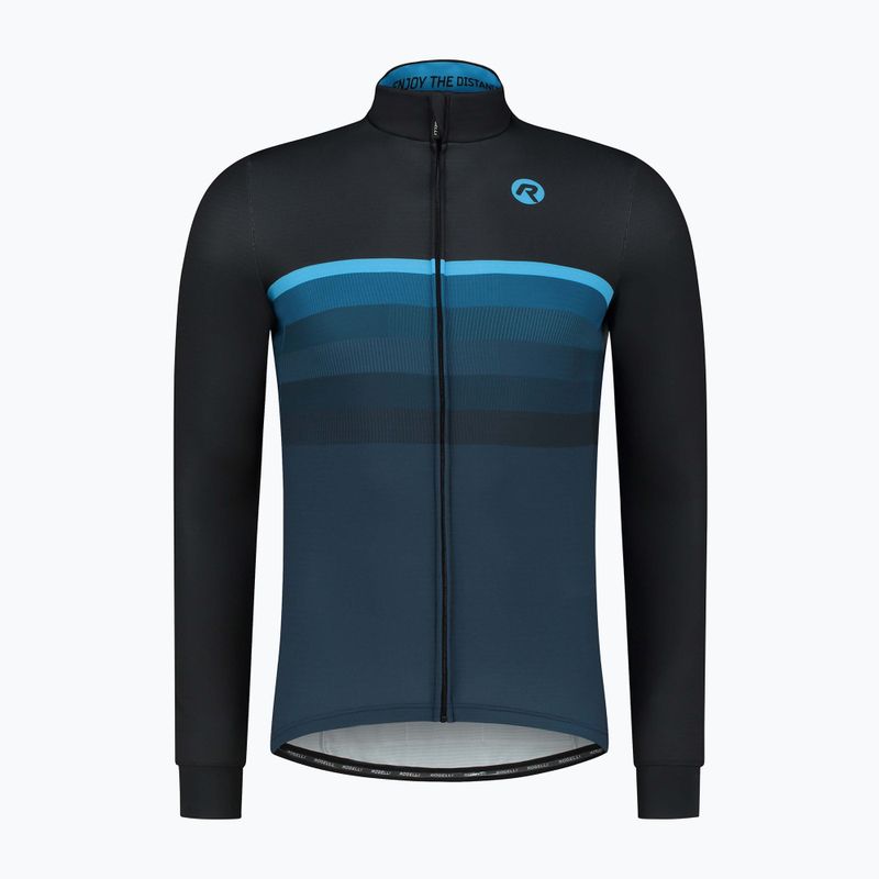Rogelli Hero II men's cycling longsleeve black/blue 4