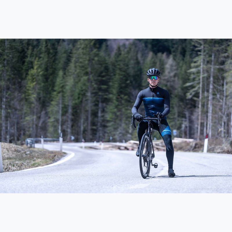 Rogelli Hero II men's cycling longsleeve black/blue 7