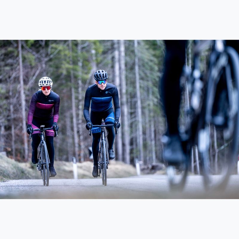 Rogelli Hero II men's cycling longsleeve black/blue 11