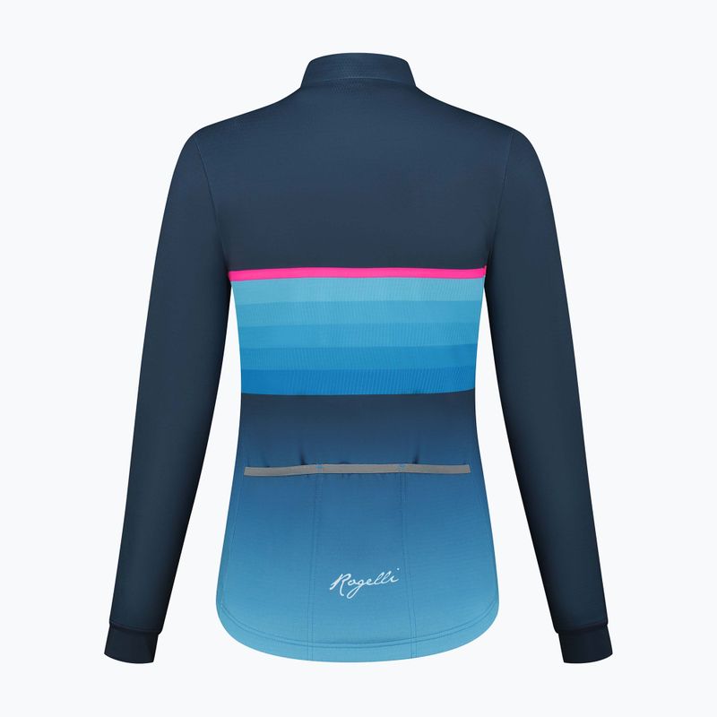 Women's cycling longsleeve Rogelli Impress II blue / pink 6