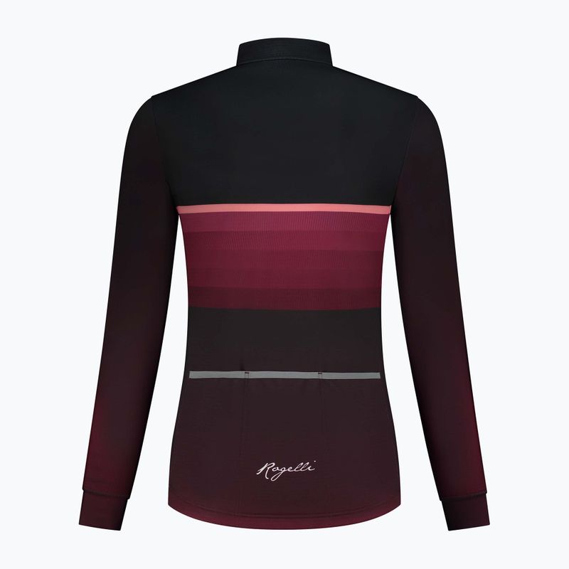 Women's cycling longsleeve Rogelli Impress II bordeaux / coral 6