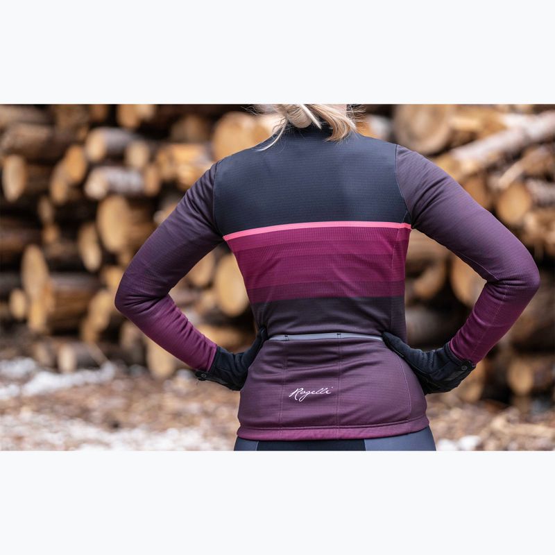 Women's cycling longsleeve Rogelli Impress II bordeaux / coral 10