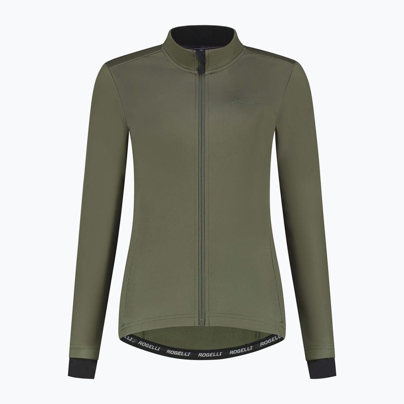 Women's cycling jacket Rogelli Core Winter green 5