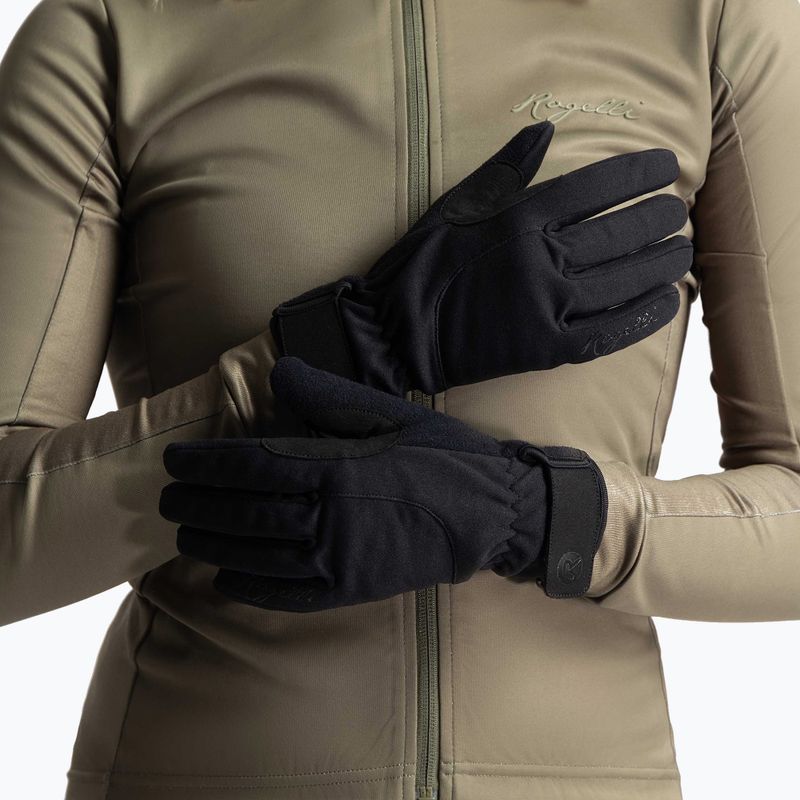 Women's cycling gloves Rogelli Core II Winter Windproof W black 9