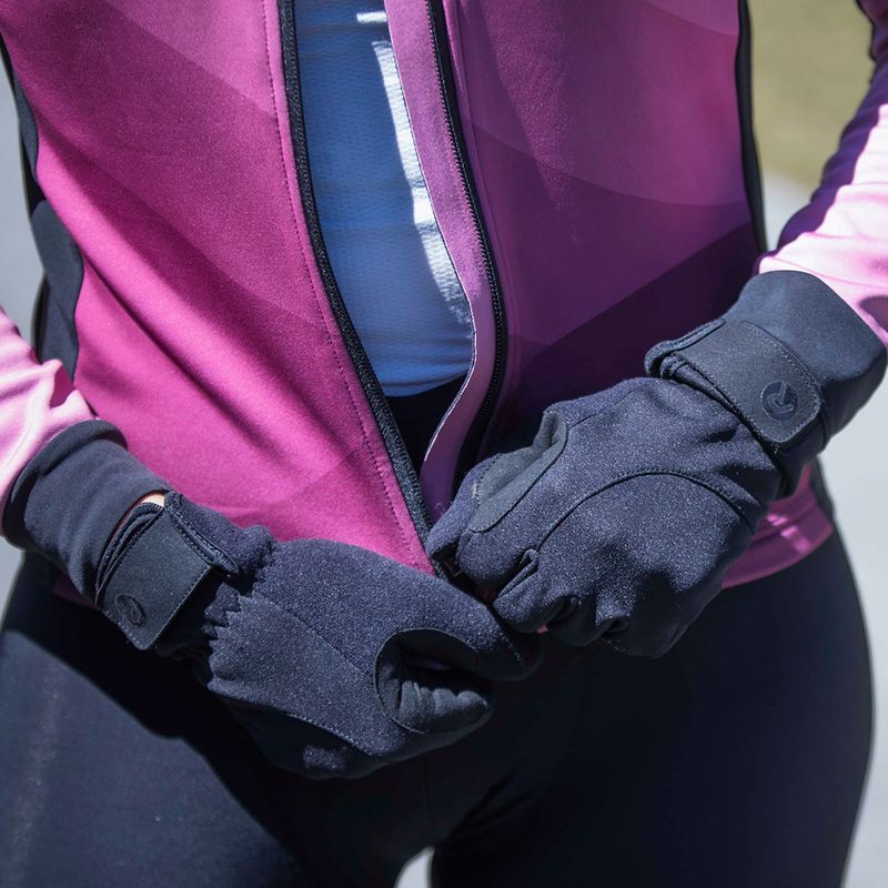 Women's cycling gloves Rogelli Core II Winter Windproof W black 14