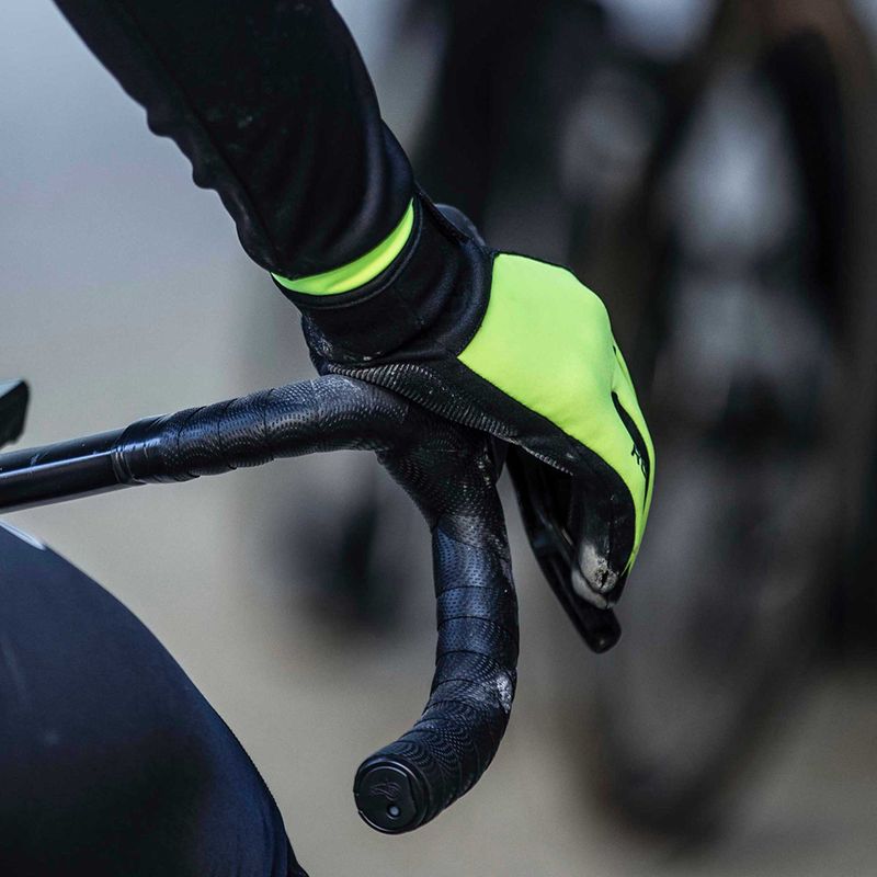 Men's cycling gloves Rogelli Core II Winter Windproof fluor 5